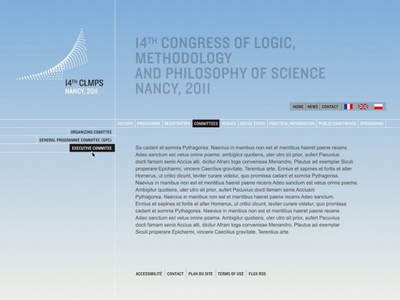 CLMPS (14th Congress of Logic, Methodology and Philosophy of Science, Nancy 2011)